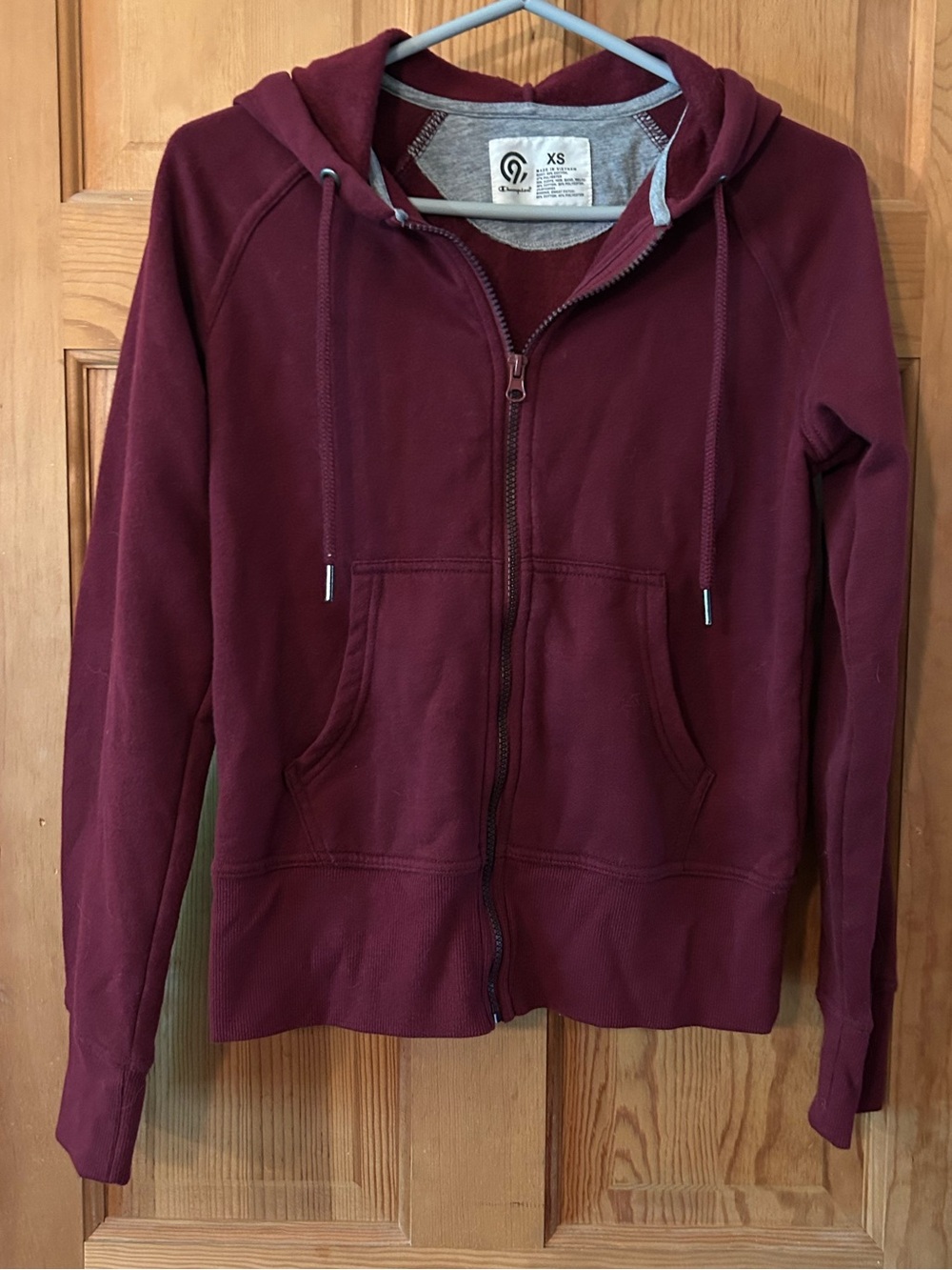 Champion Women's Full-Zip Hooded Jacket - Maroon